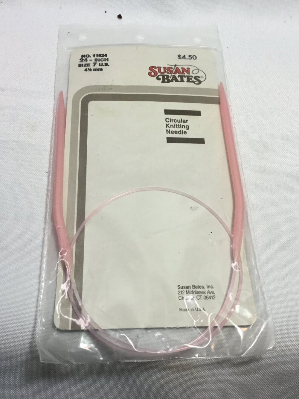 Susan Bates Circular Knitting Needle Size 7 - 24 in